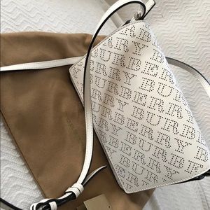 Burberry Hampshire Perforated Leather Crossbody